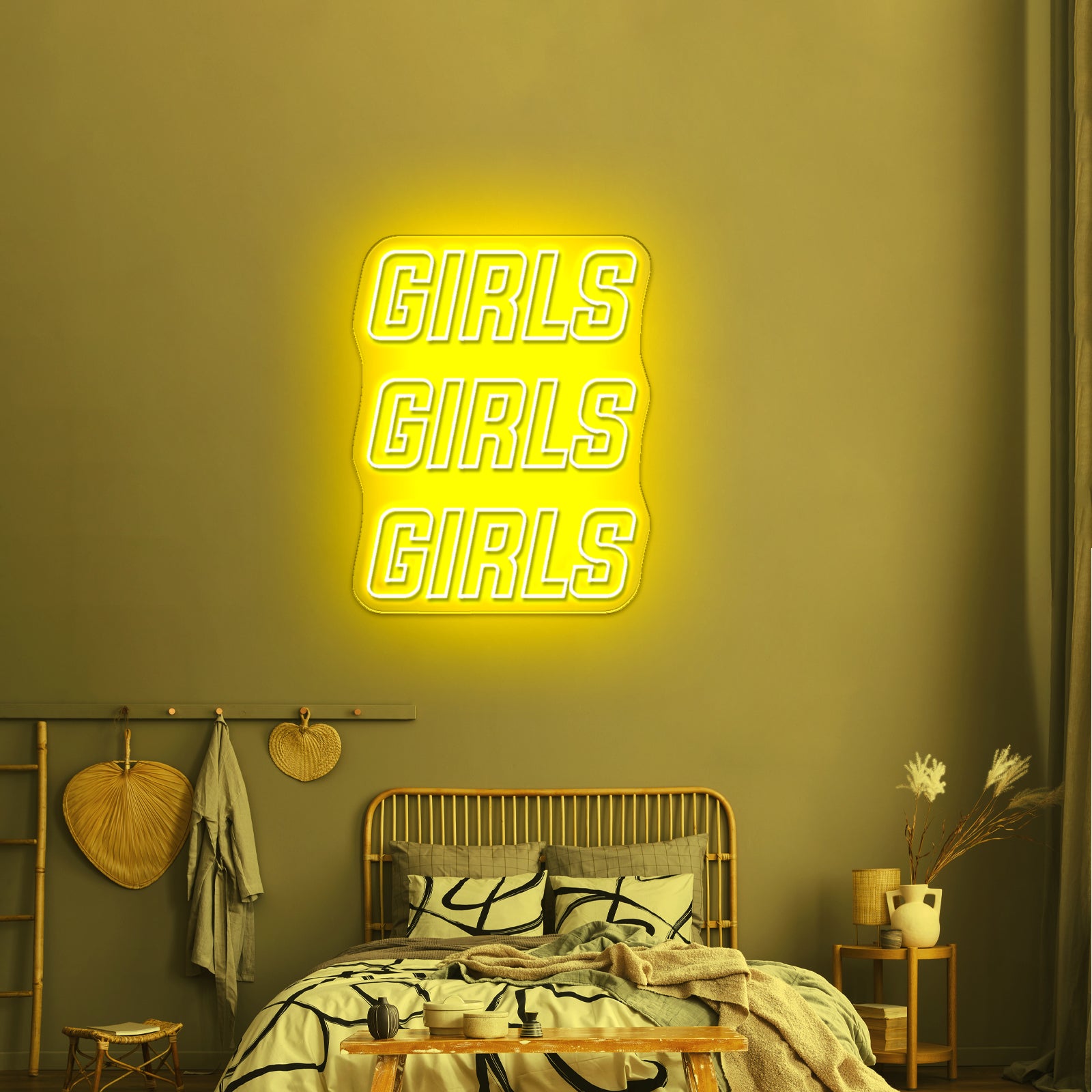Girls Girls Girls Two Colors Large Neon Signs