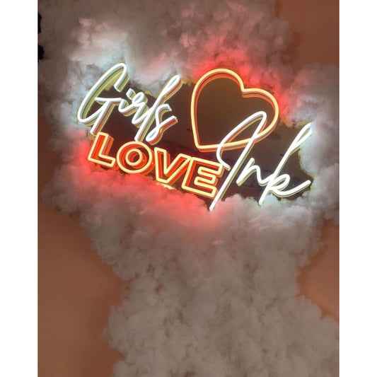 Girls Love Ink Heart Neon Signs Neon Lights Led Neon Signs