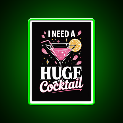 Girls Night Out Cocktail Design Funny Man Cave Bar Led Neon Sign Rgb Color