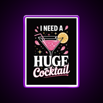 Girls Night Out Cocktail Design Funny Man Cave Bar Led Neon Sign Rgb Color