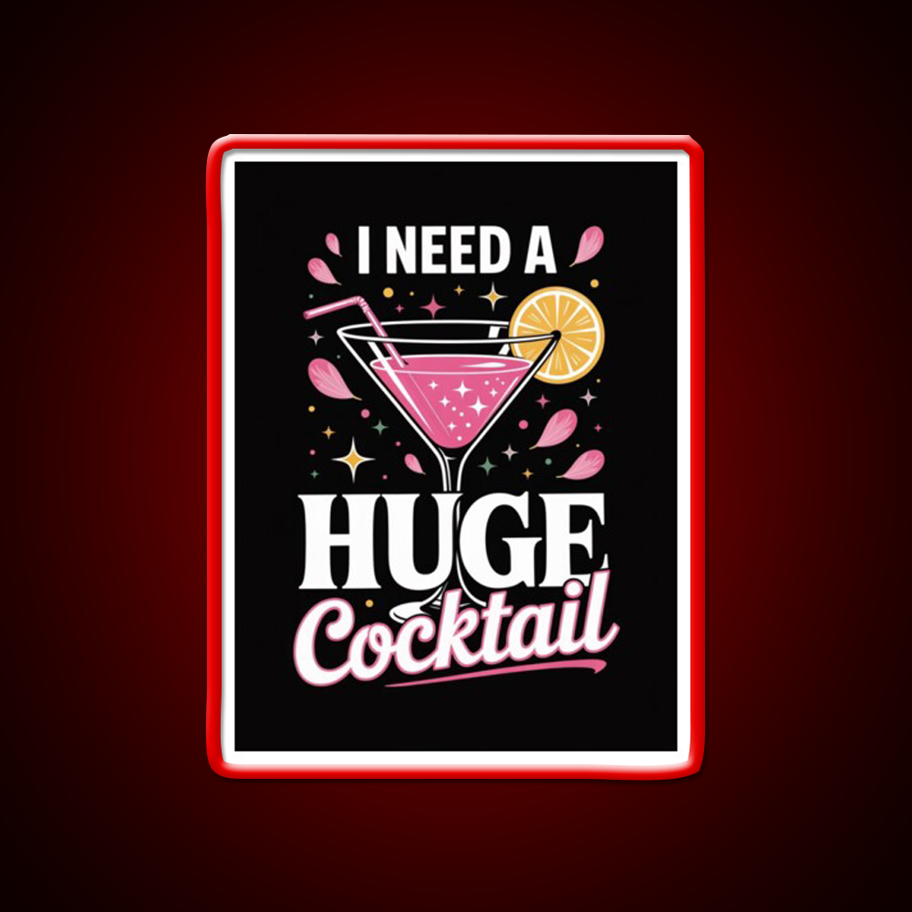 Girls Night Out Cocktail Design Funny Man Cave Bar Led Neon Sign Rgb Color