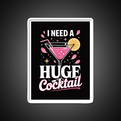 Girls Night Out Cocktail Design Funny Man Cave Bar Led Neon Sign Rgb Color