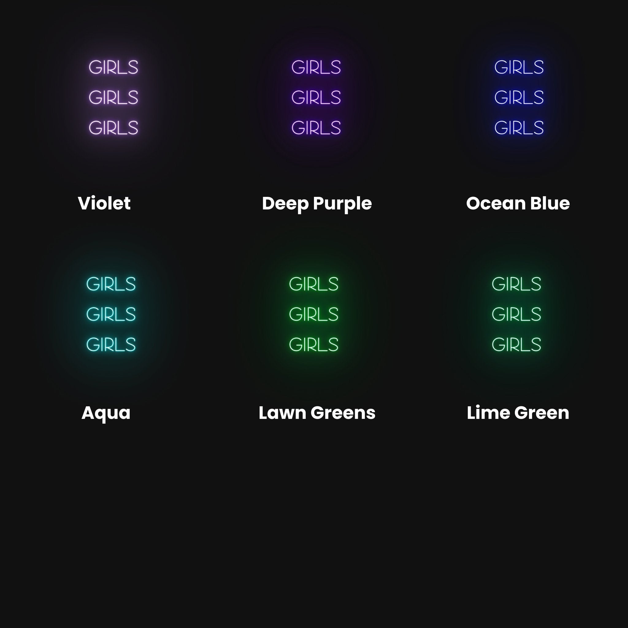 Girls, Girls, Girls Led Neon Sign | Shineneon