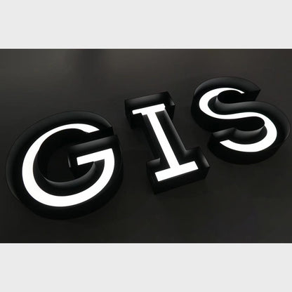 Gis 3D Frontlit Channel Letters Led Light Sign