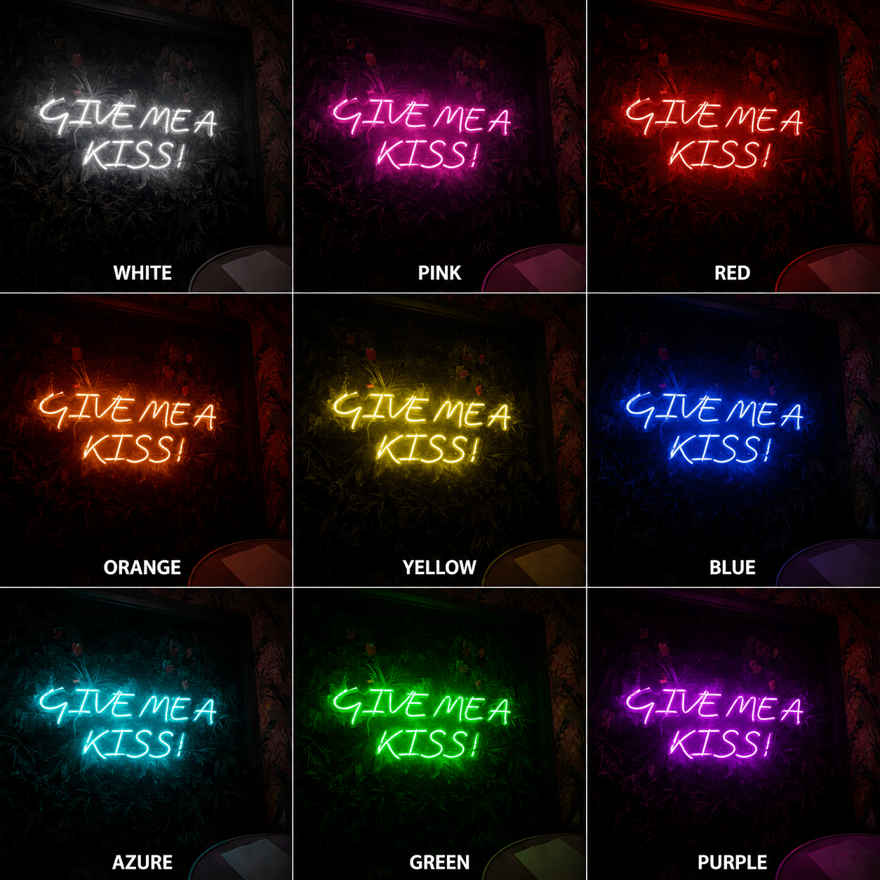 Give Me A Kiss LED Neon Sign - Shineneon