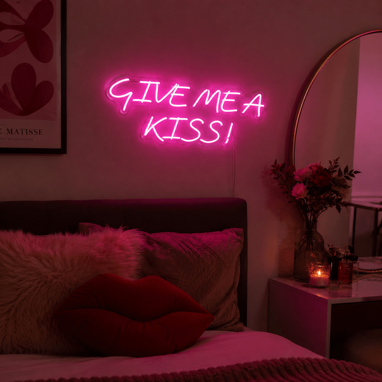 Give Me A Kiss LED Neon Sign - Shineneon