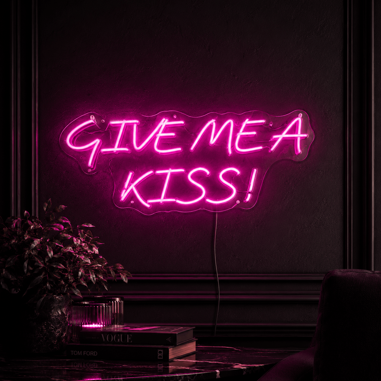 Give Me A Kiss LED Neon Sign - Shineneon