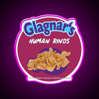 Glagnars Human Rinds Snack Food Led Neon Sign Rgb Color - Shineneon