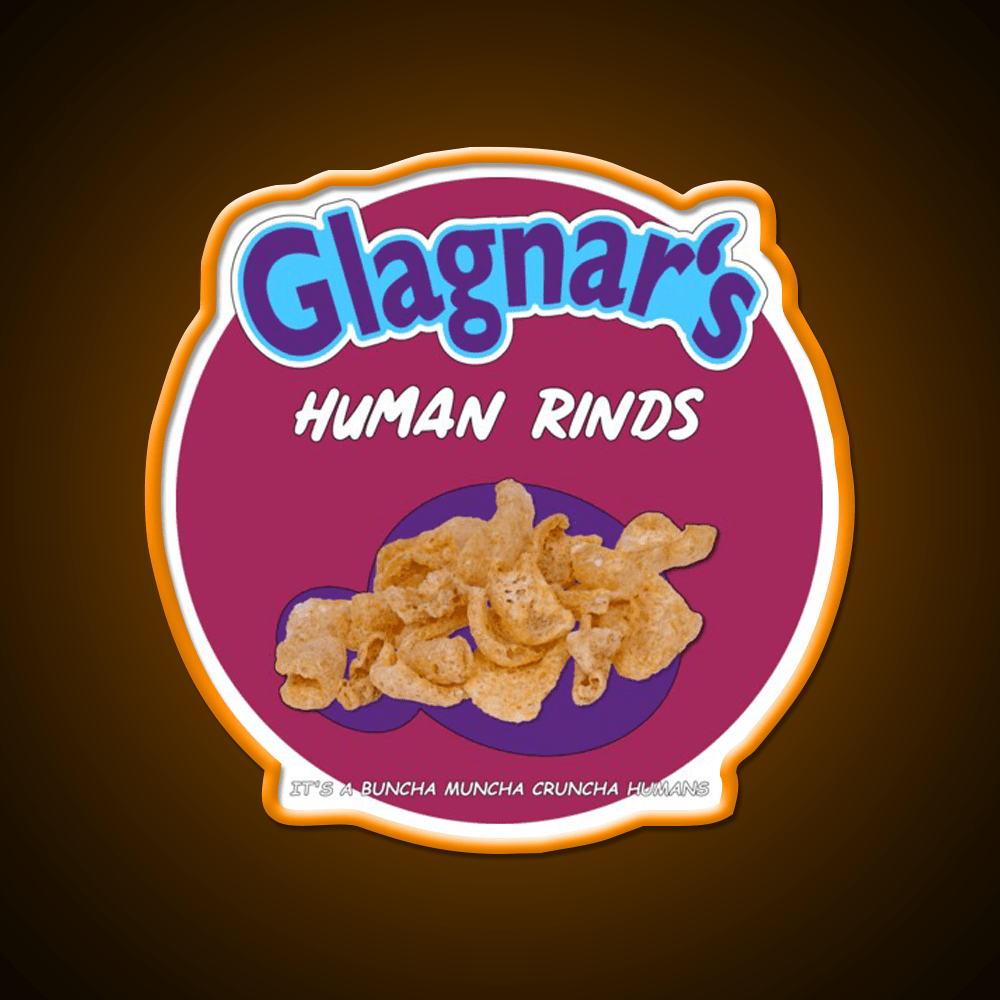 Glagnars Human Rinds Snack Food Led Neon Sign Rgb Color - Shineneon