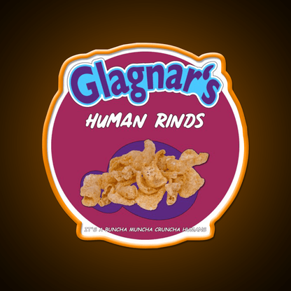 Glagnars Human Rinds Snack Food Led Neon Sign Rgb Color - Shineneon