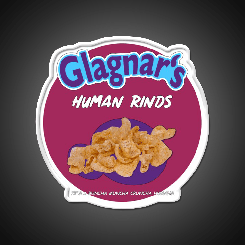 Glagnars Human Rinds Snack Food Led Neon Sign Rgb Color - Shineneon