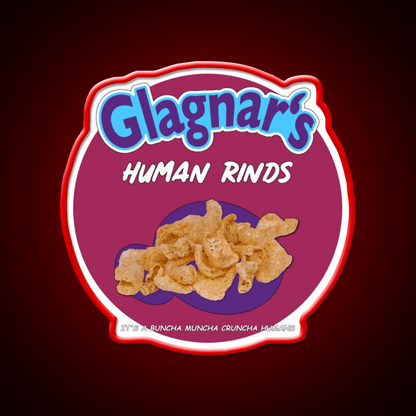 Glagnars Human Rinds Snack Food Led Neon Sign Rgb Color - Shineneon