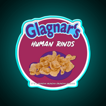 Glagnars Human Rinds Snack Food Led Neon Sign Rgb Color - Shineneon