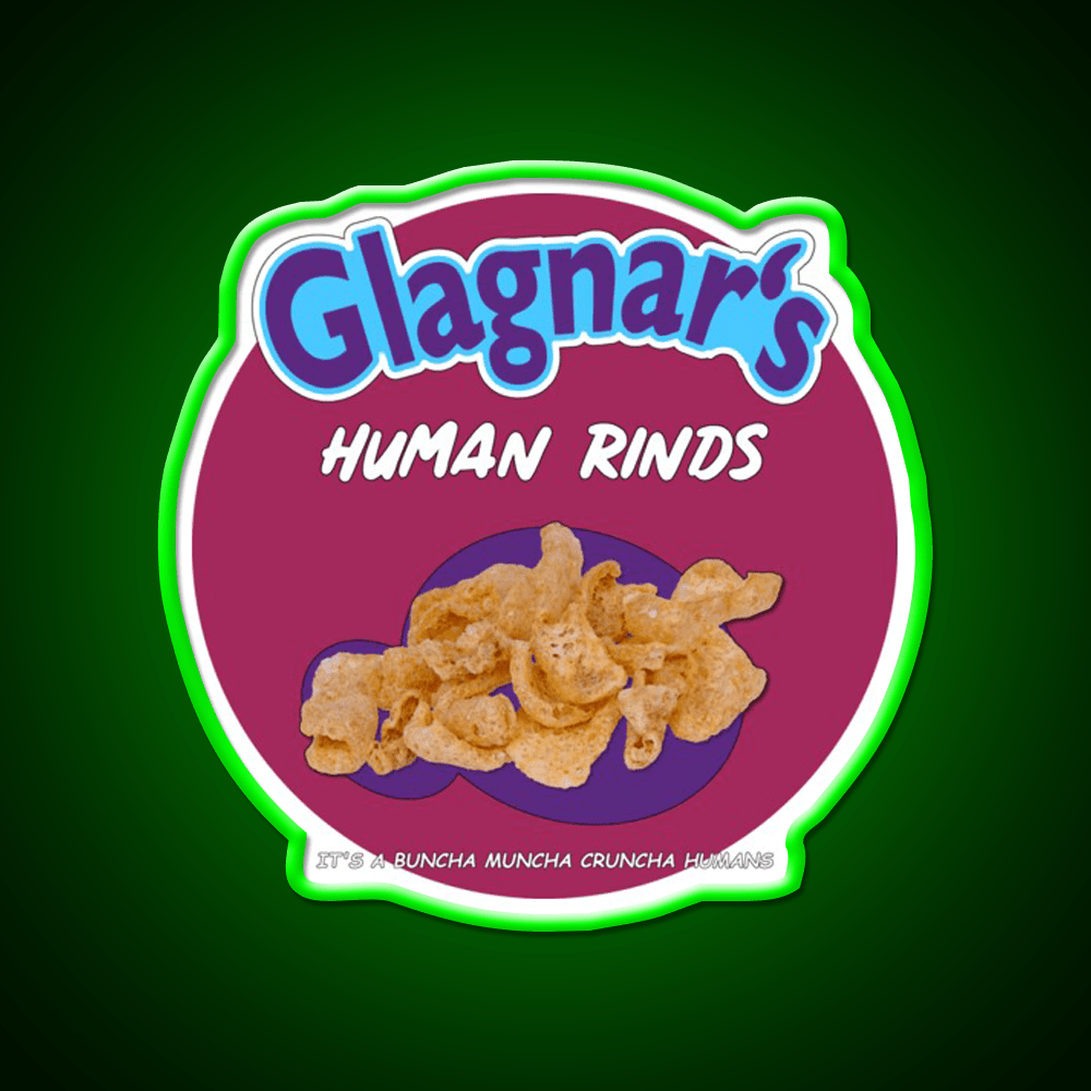 Glagnars Human Rinds Snack Food Led Neon Sign Rgb Color - Shineneon