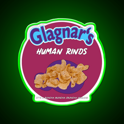 Glagnars Human Rinds Snack Food Led Neon Sign Rgb Color - Shineneon