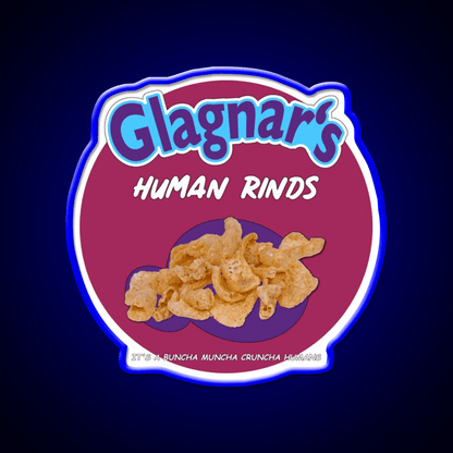 Glagnars Human Rinds Snack Food Led Neon Sign Rgb Color - Shineneon