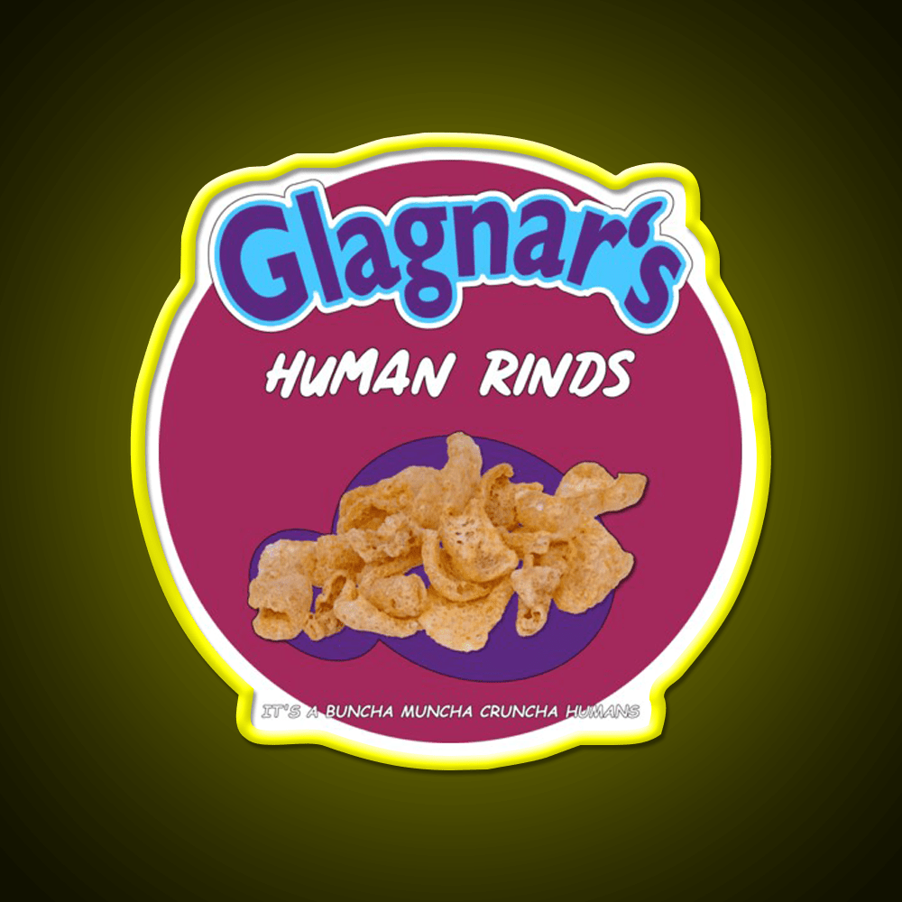 Glagnars Human Rinds Snack Food Led Neon Sign Rgb Color - Shineneon
