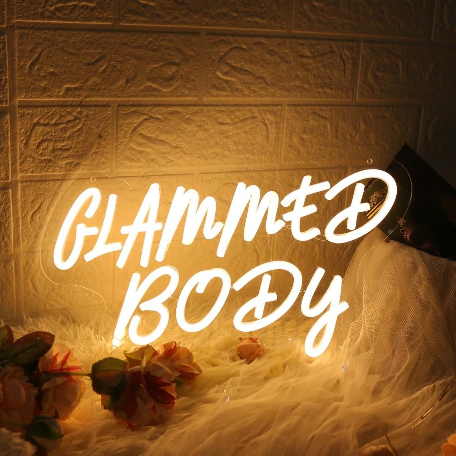 Glammed Body Yellow Custom Led Neon Sign - Shineneon
