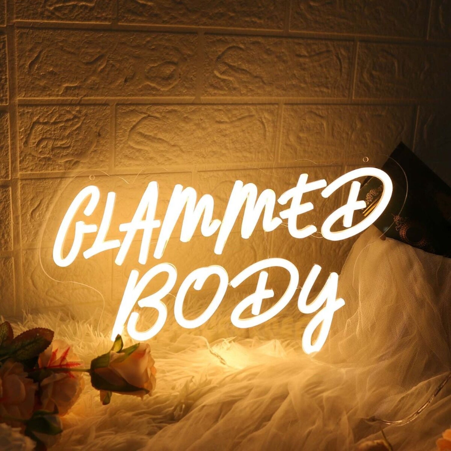 Glammed Body Yellow Led Neon Sign - Shineneon