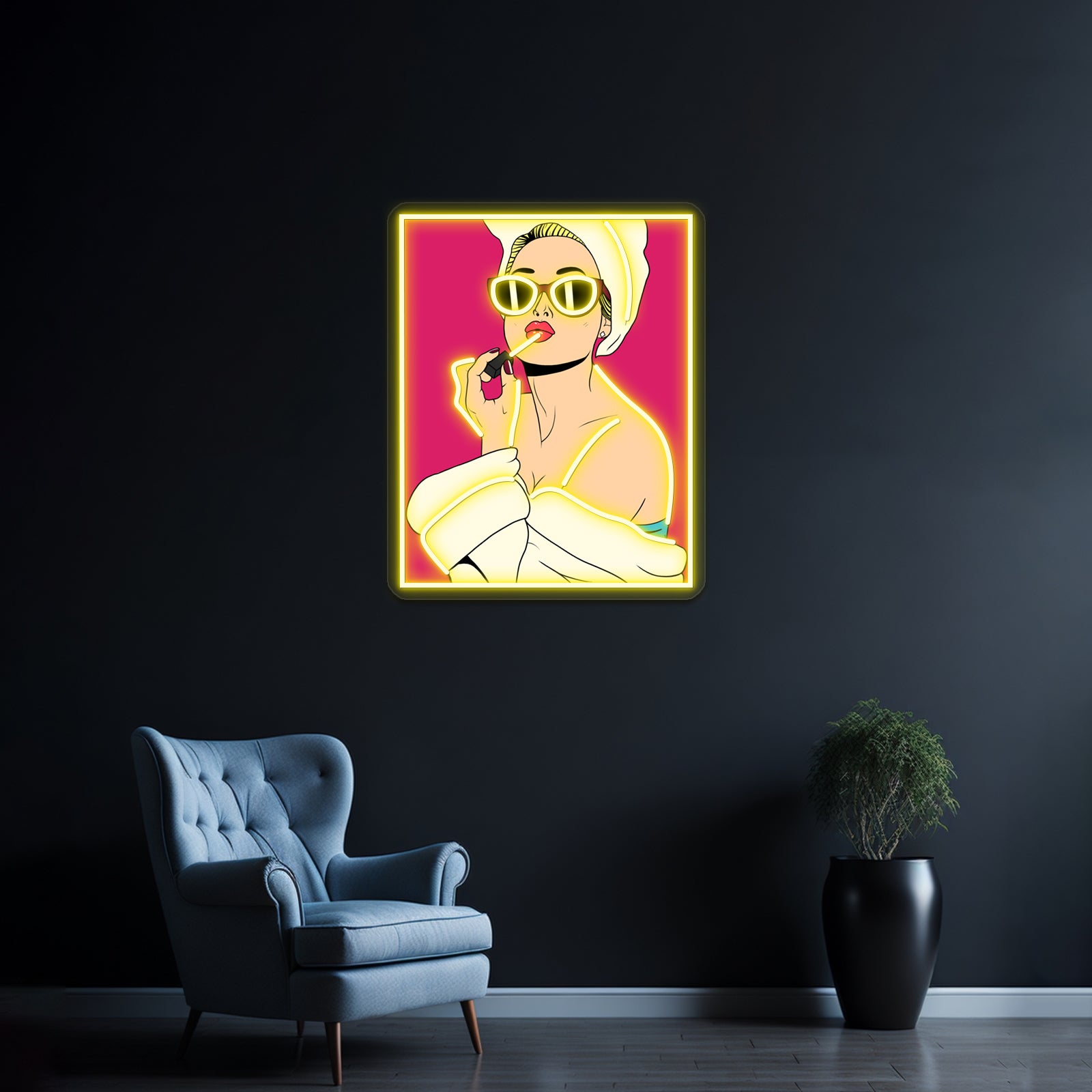Glamorous Blonde Artwork Neon Led Signs | Shineneon