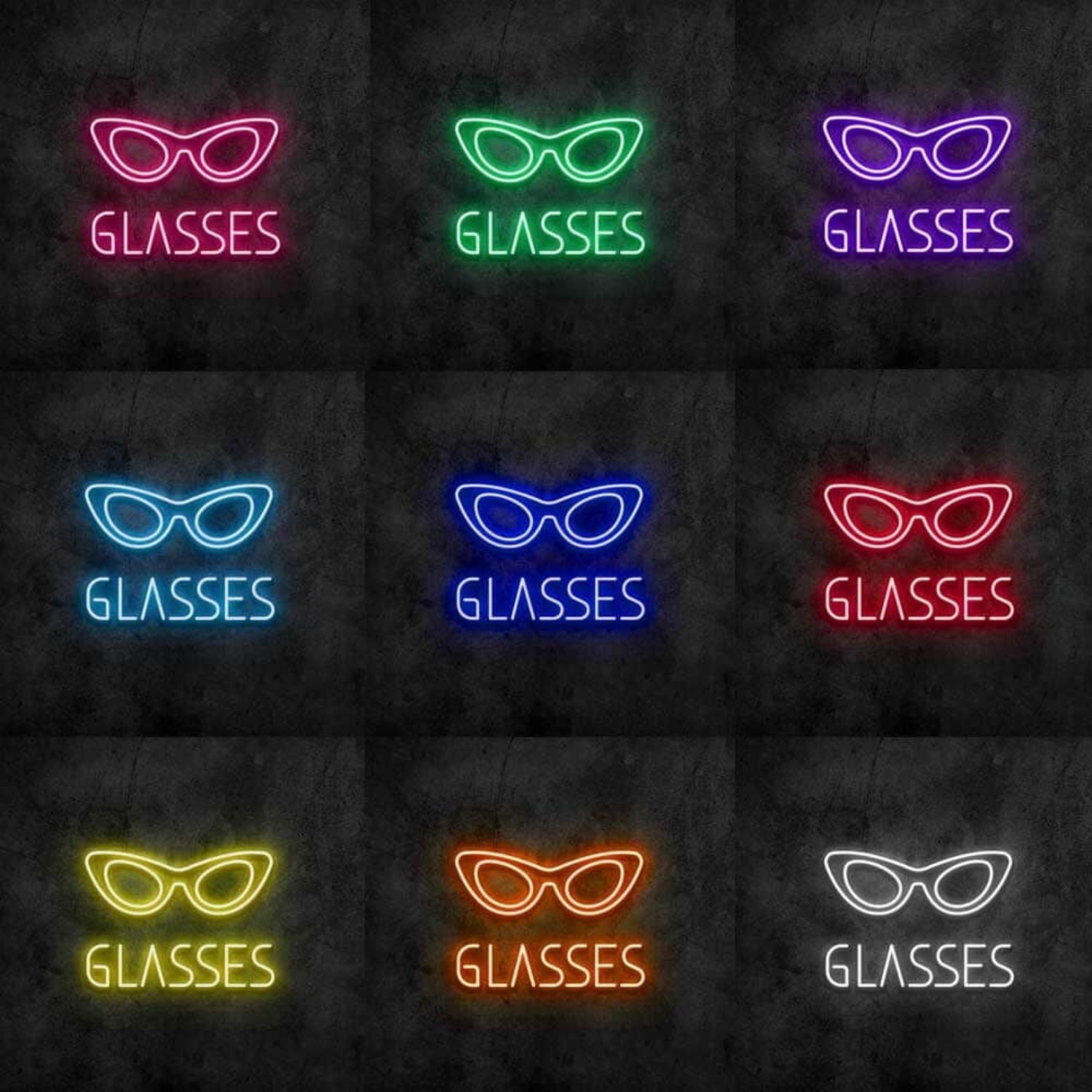 Glasses Led Neon Sign For Fashion And Optical Shops | Shineneon