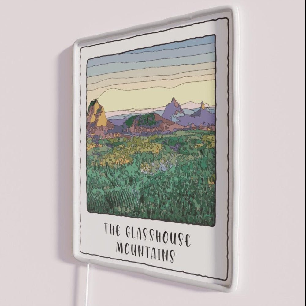 Glasshouse Mountains Design Rgb Led Neon Sign - Shineneon
