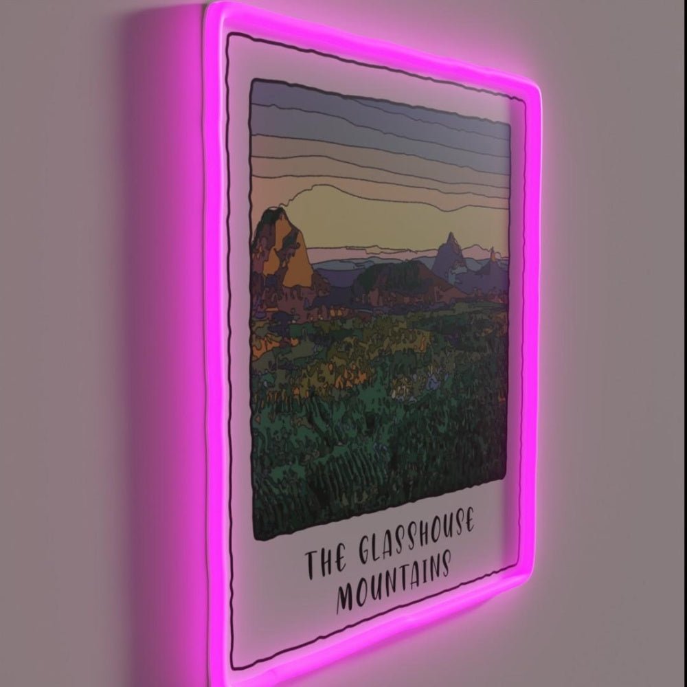 Glasshouse Mountains Design Rgb Led Neon Sign - Shineneon