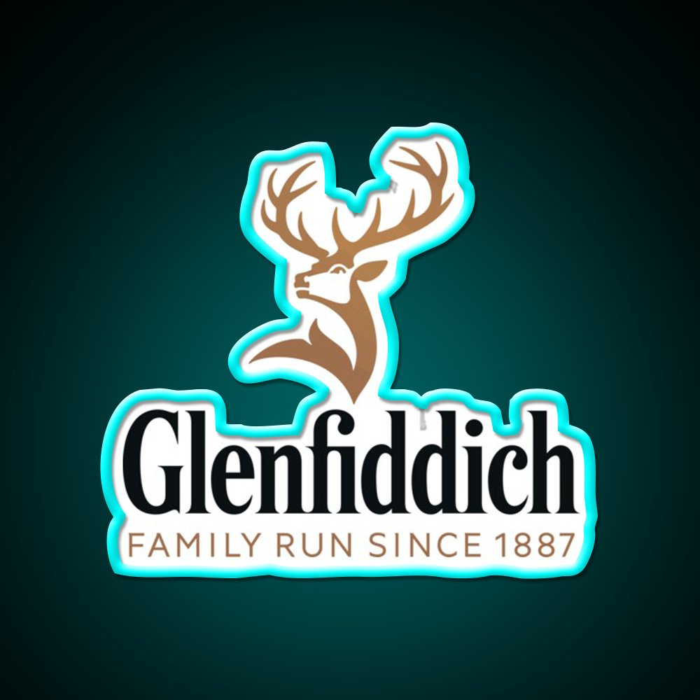 Glenfiddich Distillery Whiskey Drink Bar Led Neon Sign Rgb Color