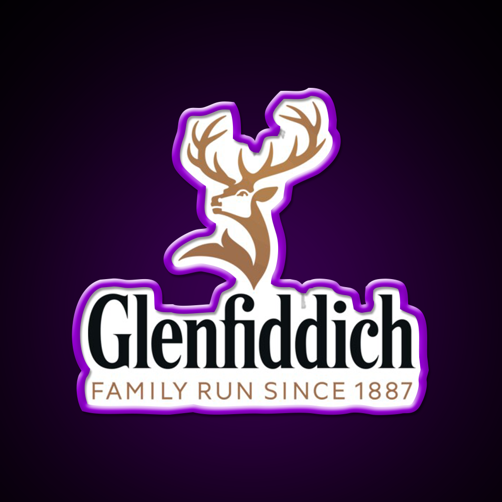 Glenfiddich Distillery Whiskey Drink Bar Led Neon Sign Rgb Color