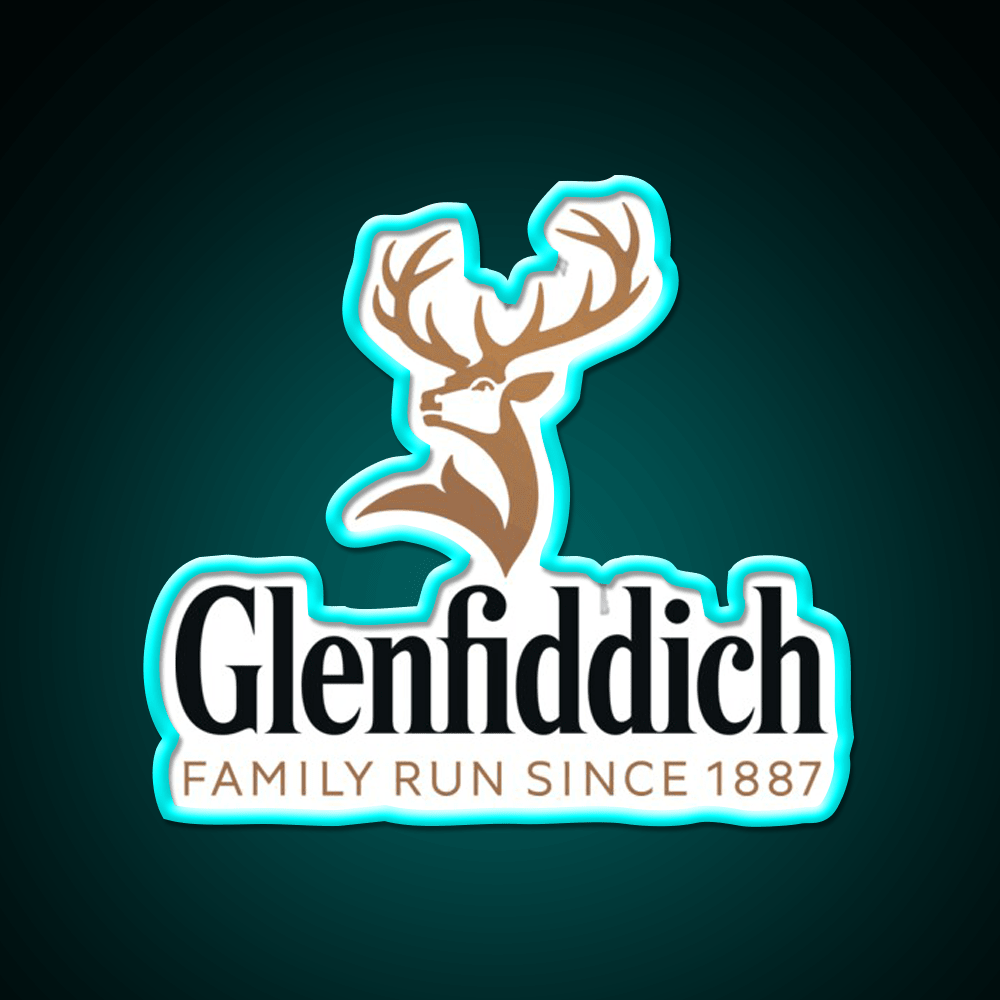 Glenfiddich Distillery Whiskey Drink Bar Led Neon Sign Rgb Color - Shineneon