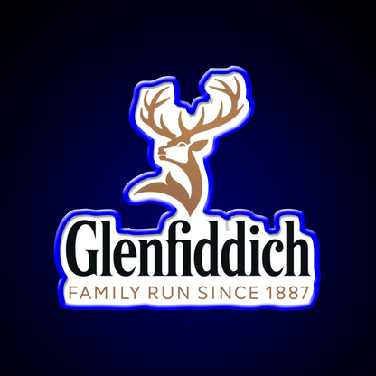 Glenfiddich Distillery Whiskey Drink Bar Led Neon Sign Rgb Color - Shineneon