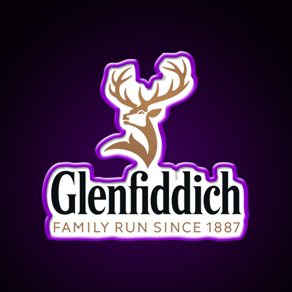 Glenfiddich Distillery Whiskey Drink Bar Led Neon Sign Rgb Color - Shineneon