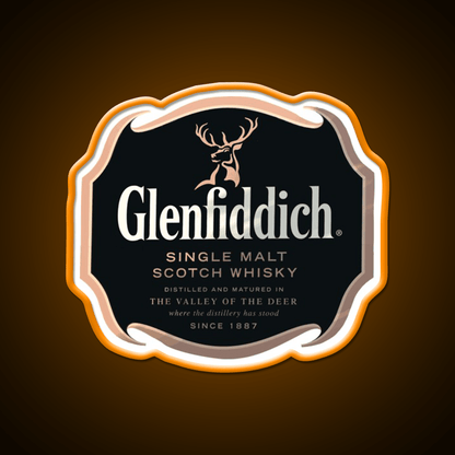 Glenfiddich Distillery Whiskey Drink Bar Led Neon Sign Wall Art Rgb Color - Shineneon