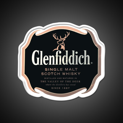 Glenfiddich Distillery Whiskey Drink Bar Led Neon Sign Wall Art Rgb Color