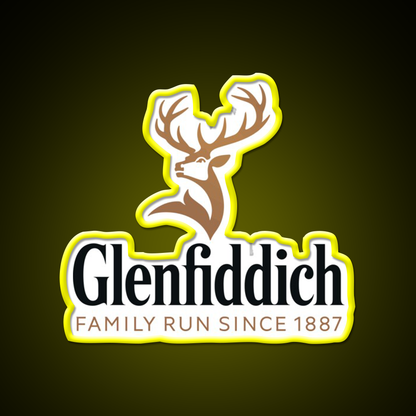 Glenfiddich Distillery Whiskey Drink Bar Led Neon Sign Rgb Color