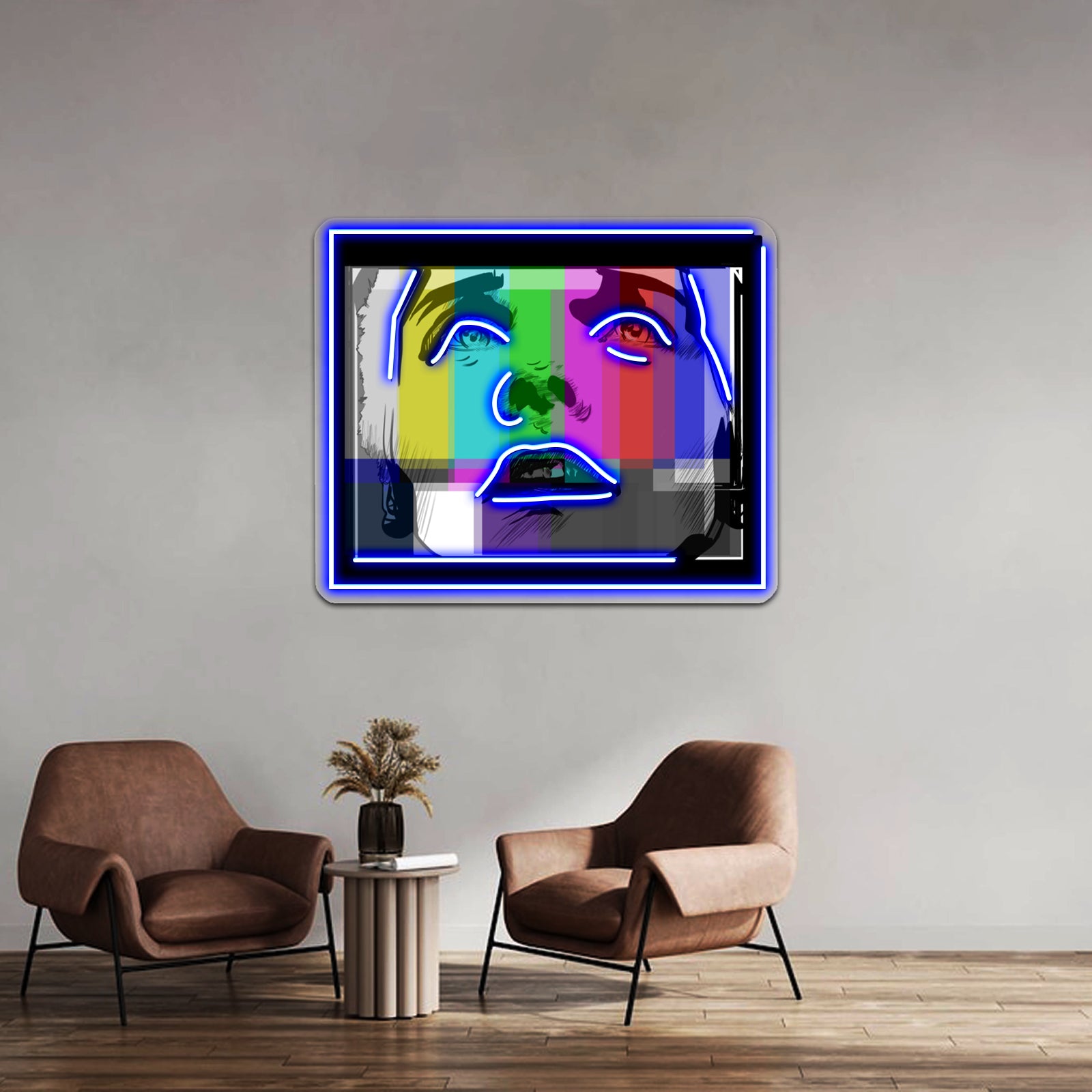 Glitch Pop Artwork Neon Led Signs