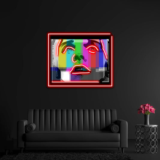 Glitch Pop Artwork Neon Led Signs