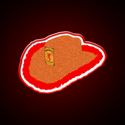 Glitter Whiskey Cowboy Hat Whiskey Drink Bar Led Neon Sign Rgb Color