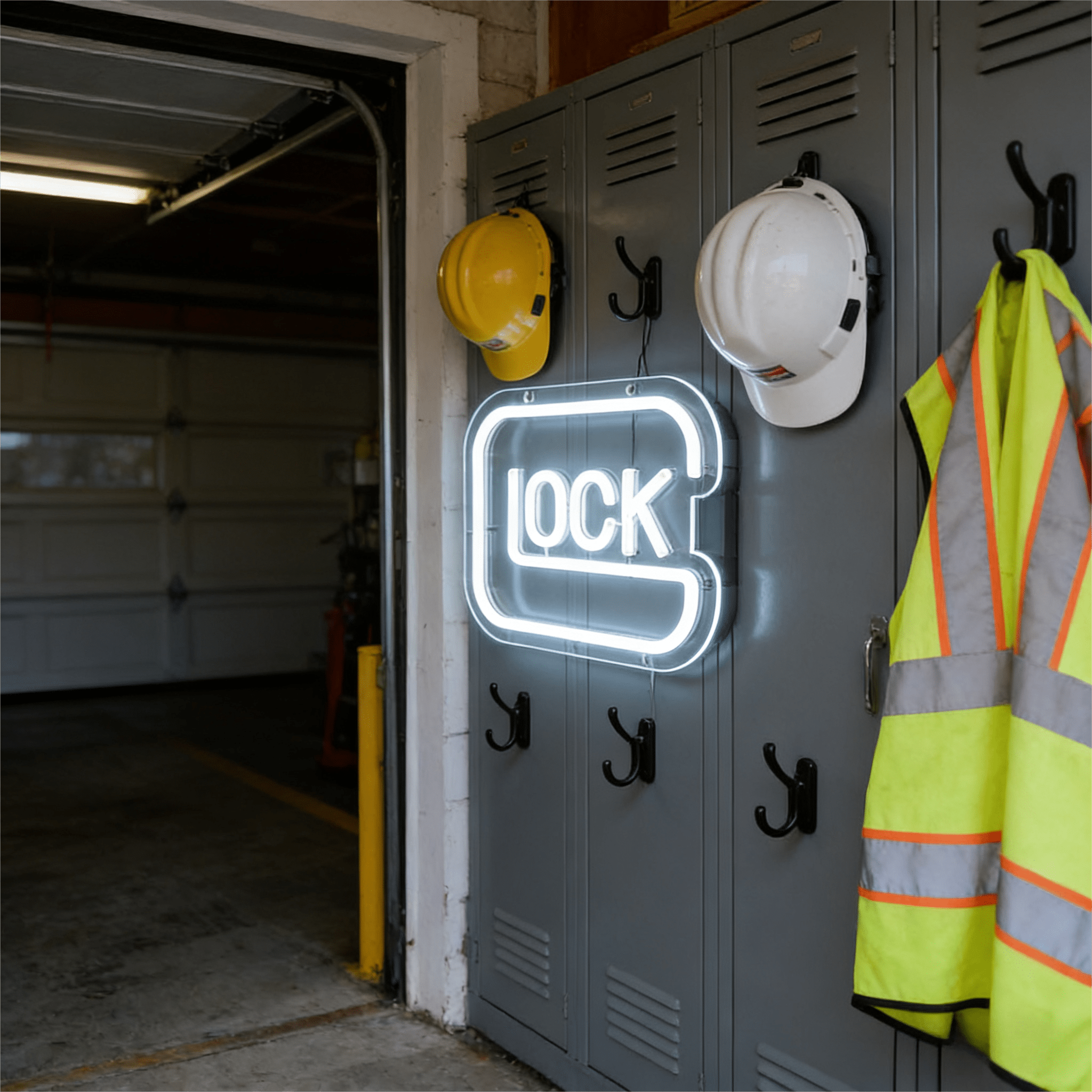 Glock USB LED Neon Sign for Bar Game Room & Man Cave Wall Decor - Shineneon