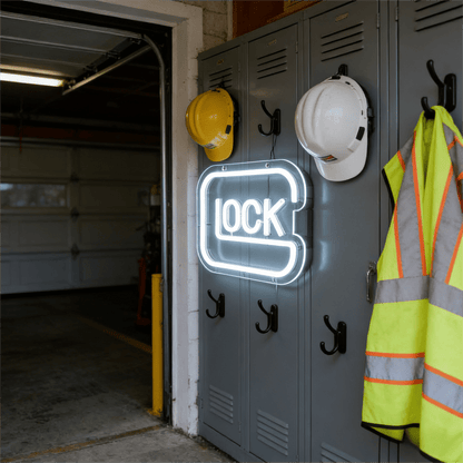 Glock USB LED Neon Sign for Bar Game Room & Man Cave Wall Decor - Shineneon