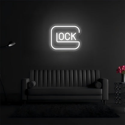 Glock USB LED Neon Sign for Bar Game Room & Man Cave Wall Decor - Shineneon