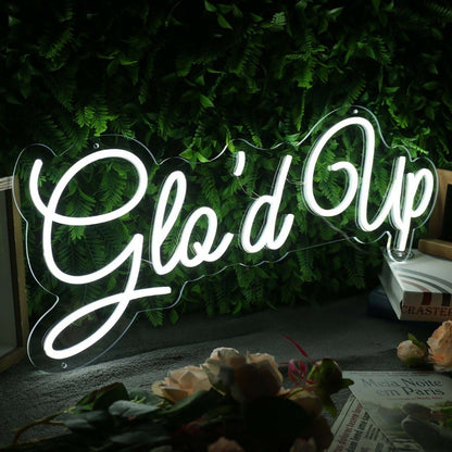 Glod Up White Led Neon Sign - Shineneon