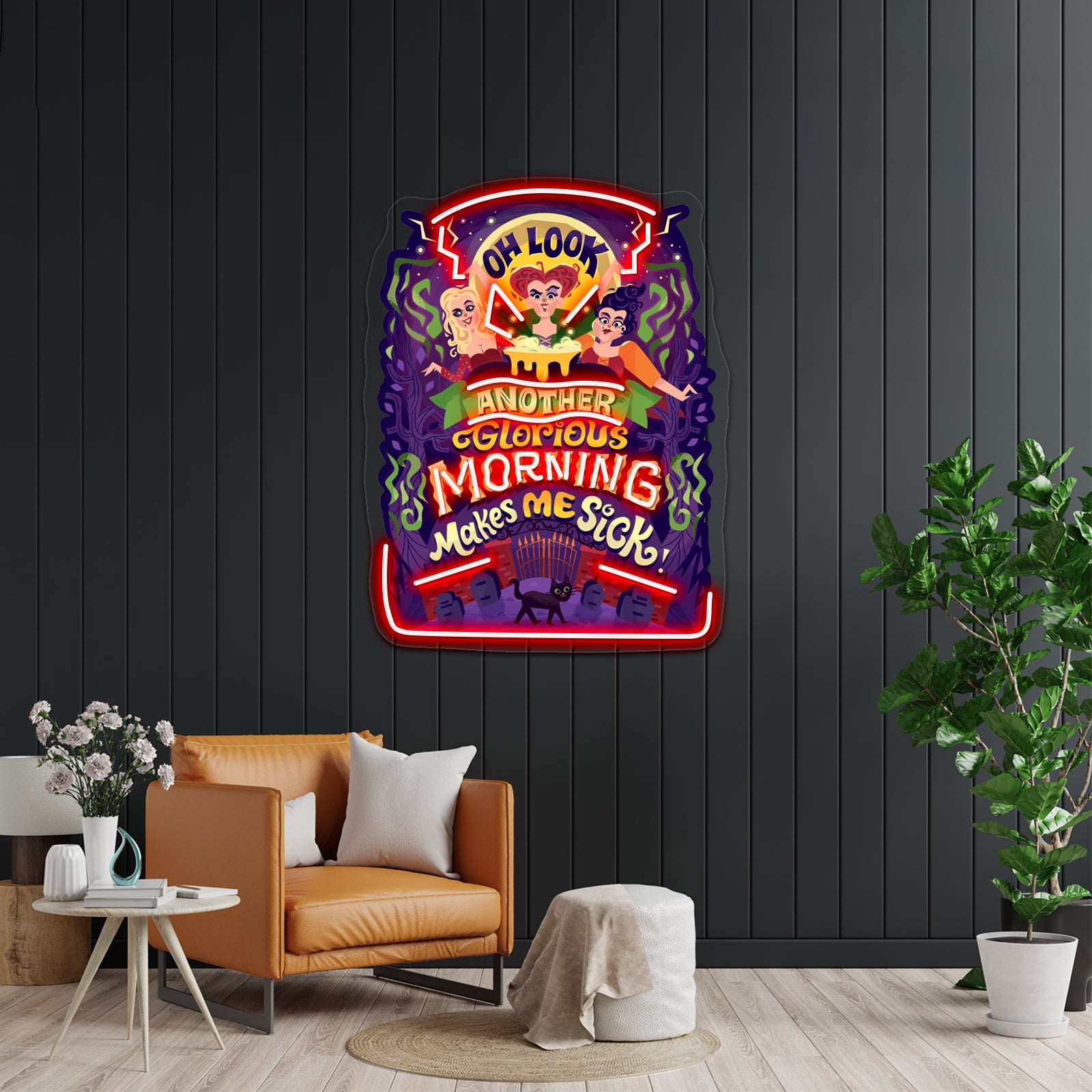 Glorious Morning Artwork Neon Led Signs - Custom LED neon sign front view
