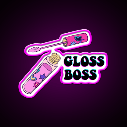 Gloss Boss Nail Salon Led Neon Sign Rgb Color - Shineneon