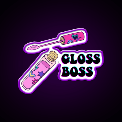 Gloss Boss Nail Salon Led Neon Sign Rgb Color - Shineneon