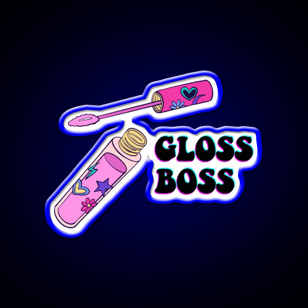 Gloss Boss Nail Salon Led Neon Sign Rgb Color - Shineneon