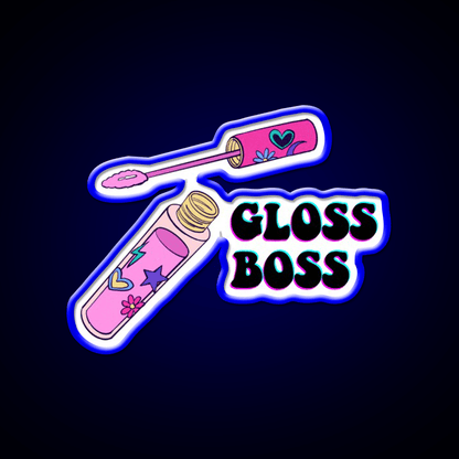 Gloss Boss Nail Salon Led Neon Sign Rgb Color - Shineneon