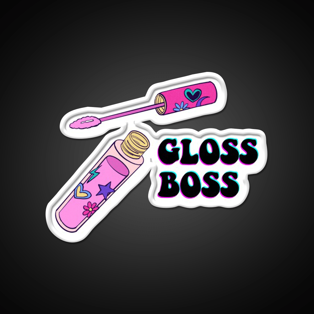 Gloss Boss Nail Salon Led Neon Sign Rgb Color - Shineneon