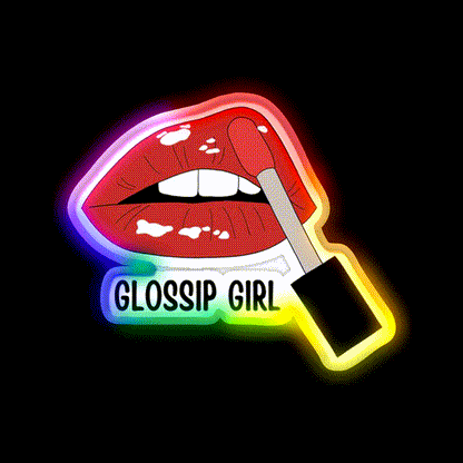 Glossip Girl Nail Salon Led Neon Sign Rgb Color - LED neon sign close-up detail