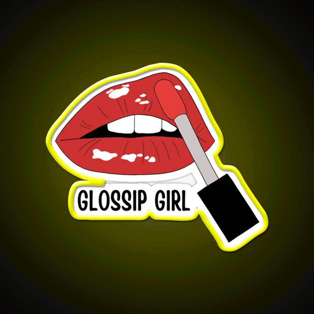 Glossip Girl Nail Salon Led Neon Sign Rgb Color - Custom LED neon sign front view